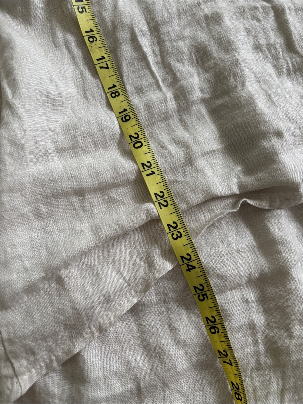 Women's Relaxed Linen Short-Sleeve Top - Light Beige - Picture 4 of 5